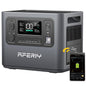 AFERIY Portable Power Station 2400W, 2048Wh Power Station LiFePO4 Backup Battery, Quick Charge in 1.5H, 240V AC Outlets, UPS, Solar Generator, Electric Generator for RV/Camping/Home, 7-Year Warranty