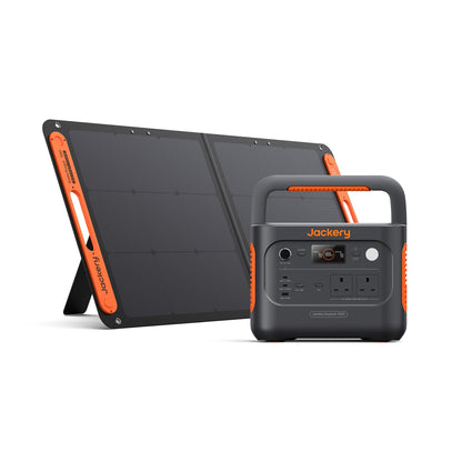 Jackery Explorer 1000 v2+ 100W Solar Panel Portable Power Station(2024 New),1070Wh LiFePO4 Battery,1500W AC/100W USB-C Output, 1 Hr Fast Charge, Solar Generator for Outdoor Camping,Off-grid Living,RV