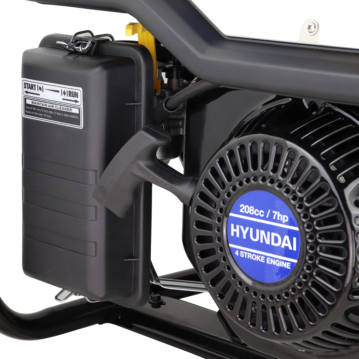 Hyundai Petrol Open Frame Generator 3.2kW / 4kVA, For Home or Site Use Powering Power Tools, Lighting Rrigs, Garages, Workshops, 3 Year Warranty